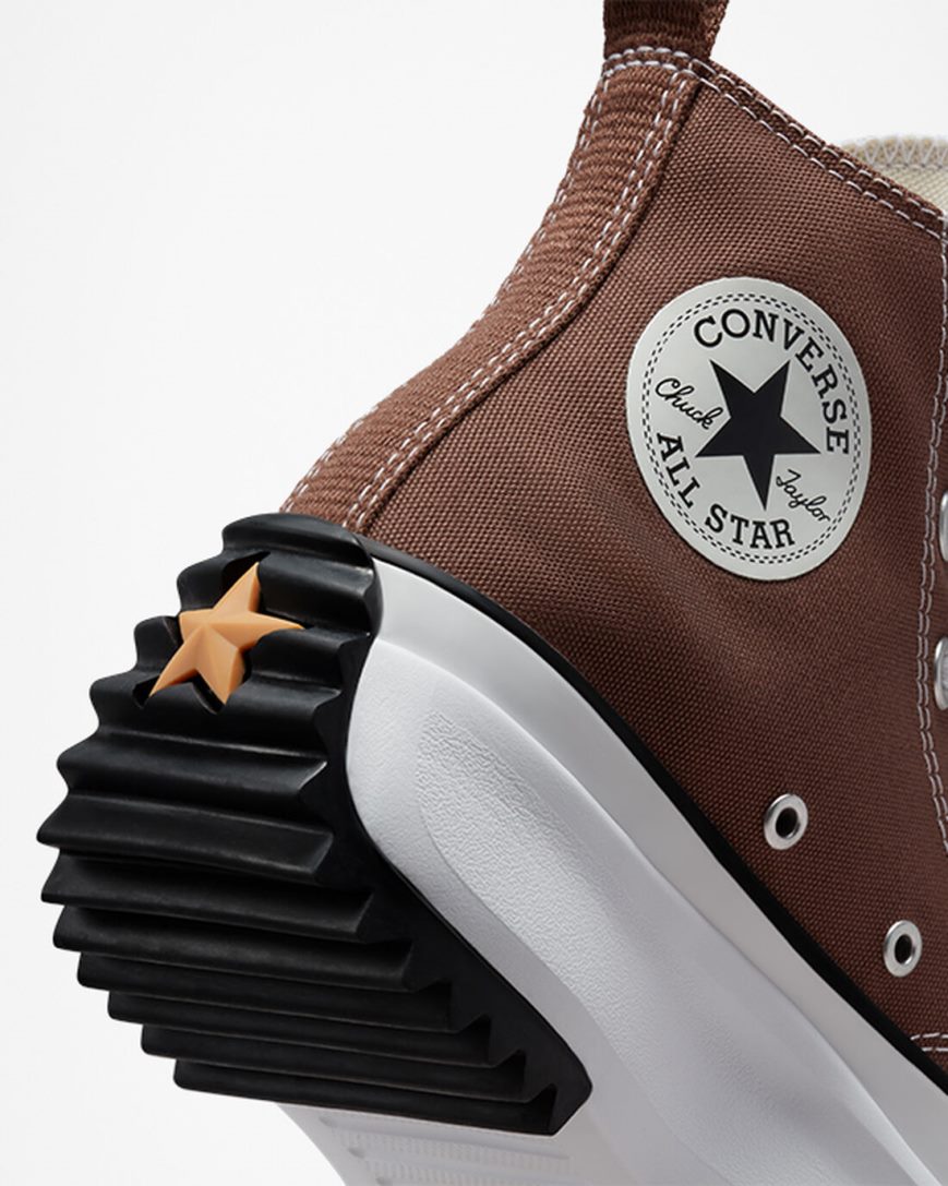 Pánské Boty Na Platformy Converse Run Star Hike Vysoké Hnědé Černé Bílé | CZ MYTI81